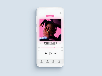 Music App - Now Playing (Mockup) app design flat ui ui pack ui ux ux