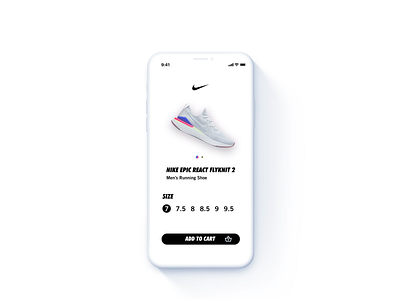 Nike Store App - Mockup app branding design flat icon illustration lettering logo type typography ui ui pack ui ux ux vector web website