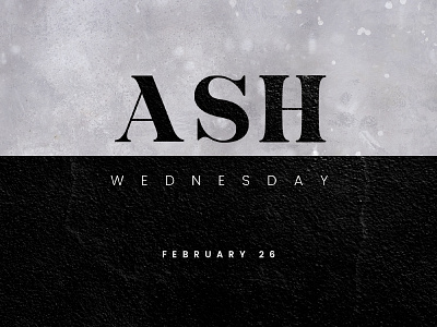 Ash Wednesday