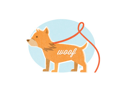 Woof dog illustration vector