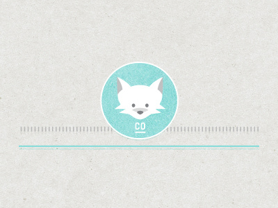 CO dog illustration logo