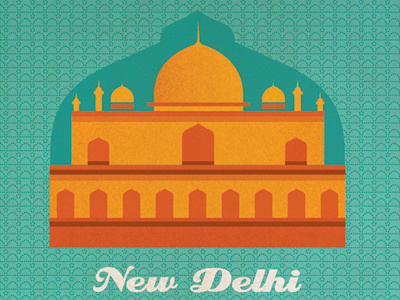 New Delhi illustration