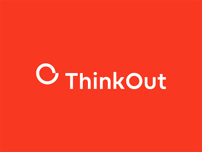 ThinkOut Logo branding business cash flow chart financial logo statistics thinkoutio