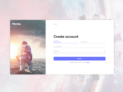 Daily UI Challenge #001 - Sign Up adobexd concept dailyui design