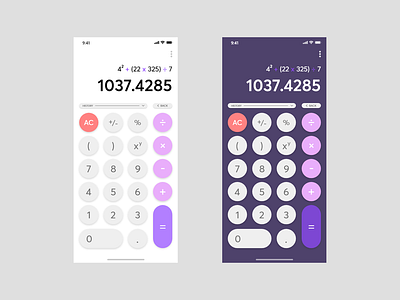 Daily UI Challenge #004 - Calculator adobexd concept dailyui design ui