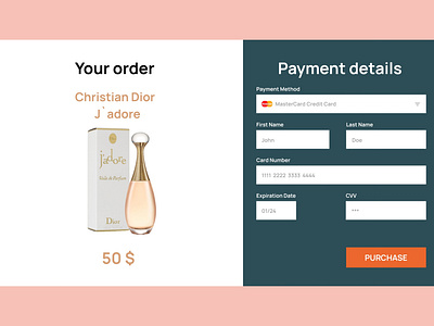 Credit Card Checkout #DailyUI#002