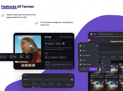 Ternav NFT Marketplace 3d animation blockchain branding crypto defi definftagency design fantom figma graphic design illustration logo motion graphics nft nft marketplace polygan solidity ui vector