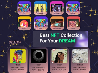 NFTs 3d animation appdesign blockchain branding crypto design figma graphic design illustration interface logo motion graphics nft product ui userexperiencedesign userinterfacedesign vector