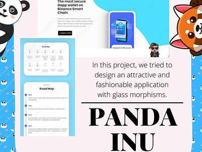 Panda INU blockchain branding crypto design graphic design illustration logo nft ui vector