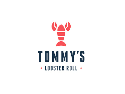 Logo Design for Tommy's Lobster Roll Restaurant fastfood food lobster logo logo design restaurant rolls seafood