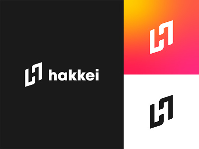 Logo design for Hakkei keyboards logo logo design modern negative space