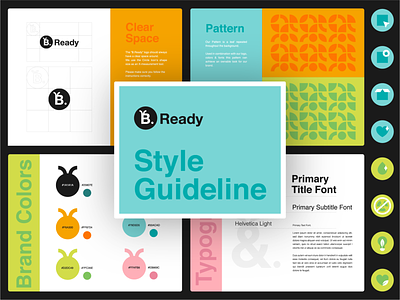Logo & Style guideline for B Ready beauty bee brand identity branding fashion logo style sheet styleguide travel