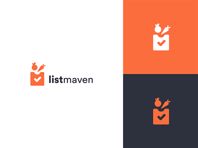 Logo & Icon design for Listmaven app app grocery list icon logo mobile app shopping ui