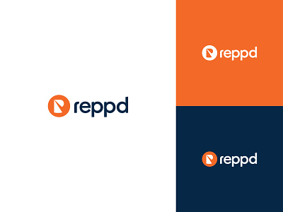 Logo design for Reppd app light logo r reppd spotlight