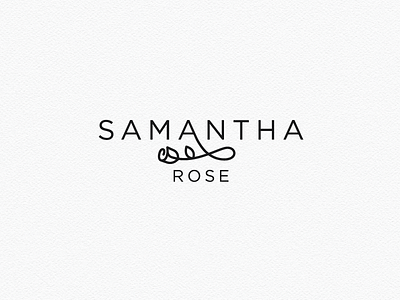 Logo design for Samantha Rose floral florists flower logo design nature rose