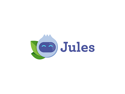 Logo & Icon redesign for Jules app blueberry coach fruit health mobile app robot smart