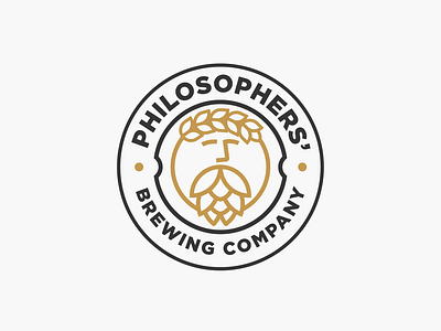 Logo design for PHILOSOPHERS' BREWING COMPANY beer brewers brewery brewing company logo dsign philosophy