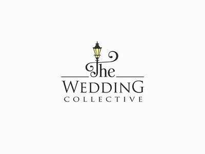 Logo Design for The Wedding Collective event logo logo design logotype mark photography street light vintage wedding