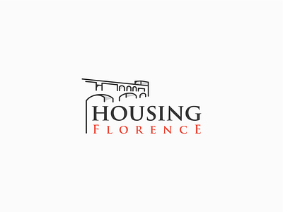 Logo design for Housing Florence bridge building florence home house housing italy logo logo design logodesign realestate rent travel