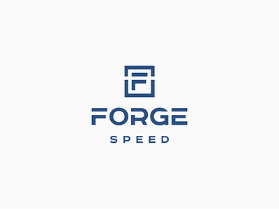 Logo design for Forge Speed automotive classic car forge speed forge speed geometic logo logo and branding logo design style sheet styleguide