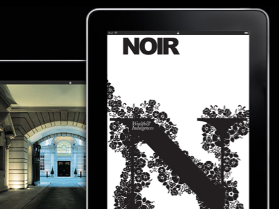 Noir On iPad (2) ipad logo on black