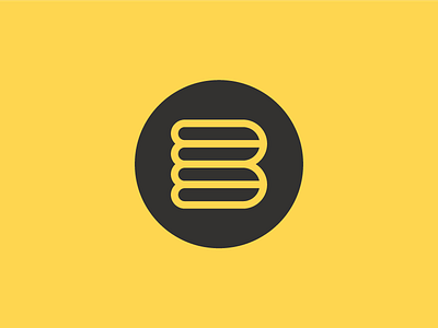 B b brand identity branding icon logo logo design logos mark thick lines