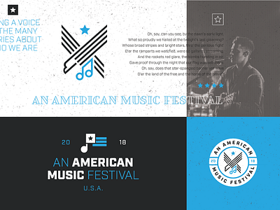 An American Music Festival Branding brand identity branding eagle festival identity identity design logo logo design logos music thick lines