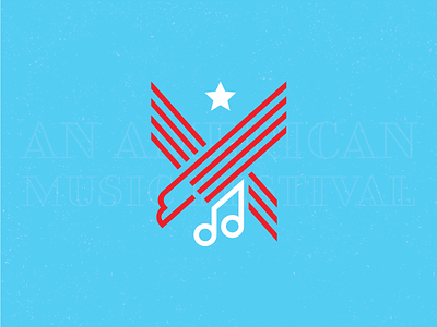 Musical Eagle Mark brand identity branding eagle festival identity identity design logo logo design logos music thick lines