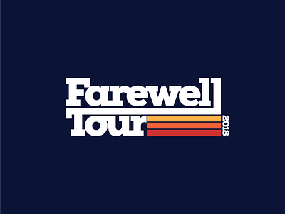 Farewell Tour Alternate branding lockup logo mark nc north carolina t shirt thick lines tour