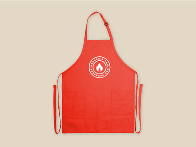 Dragon's Tail Apron apron barbeque bbq branding dragon fire flame identity illustration logo rub tail