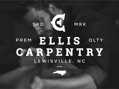 Ellis Carpentry Patch Design branding c carpenter carpentry e identity logo logo design monogram woodworking