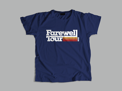 Farewell Tour T-shirt brand identity branding logo logos t shirt t shirt design t shirt graphic thick lines