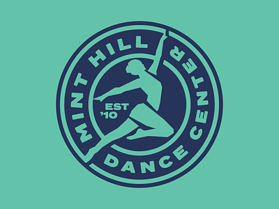 Mint Hill Dance Center brand identity branding dance dancer icon identity logo logo design logos mark thick lines