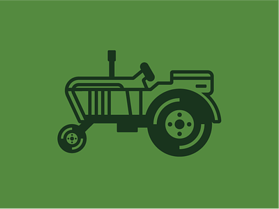 Tractor brand identity branding design farming icon identity identity design illustration logo logo design logos mark t shirt thick lines tractor tractors