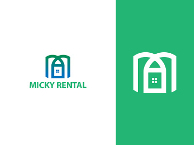 Micky Rental | Modern Logo branding colorful logo gradient logo logo modern logo realstate logo vector