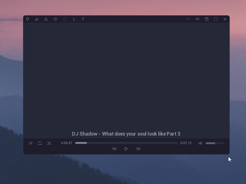 VeLoCity DeepBlue skin for VLC by Dmitry Okladnikov on Dribbble