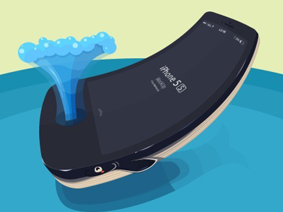Whale + iphone whale
