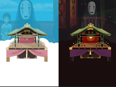 Spirited Away away bath hall spirited