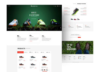 Shoe design product shoe ui ux web