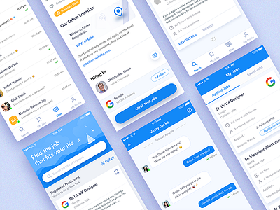 Find Job - WIP android app career cv ios job office online resume ui ux work