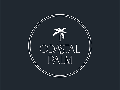 Coastal Palm | Monogram brand identity branding design graphic design illustration logo logo design typography ui vector