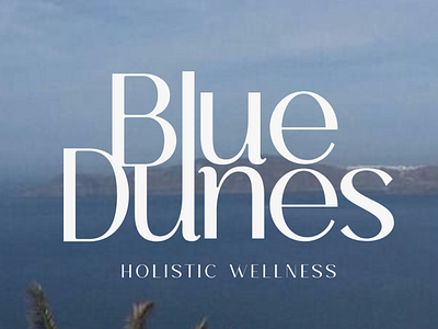 Blue Dunes Holistic Wellness Logo Design | Creative Brief brand identity branding design graphic design illustration logo logo design typography ui vector