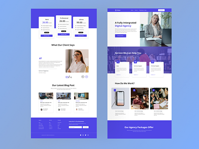 Digital Agency Landing page agencylandingpage app design designer digital agency digitalmarketing graphic design icon logo ui uidesign uihut uitrends uiux uiux design ux uxdesign web webdesign websitedesign