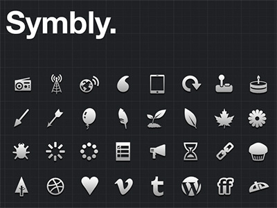New Symbly Icons app glyphs icon icons mobile mono