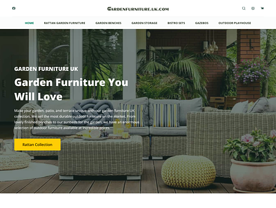 e-Commerce Website for Garden Furniture UK branding design ecommerce website graphic design logo web web design
