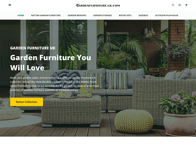 e-Commerce Website for Garden Furniture UK