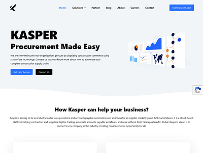 Website Design for Kasper Procurement SAS Solution graphic design ui web web design