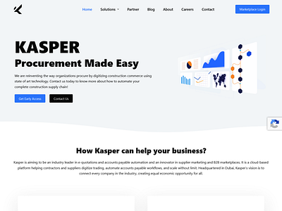 Website Design for Kasper Procurement SAS Solution