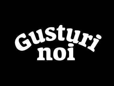 Gusturi Noi Lettering bold branding hand drawn identity lettering letters logo old style serif slab typography