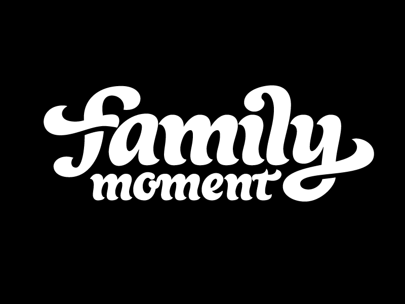 Family Moment Lettering by Sebastian Boros on Dribbble